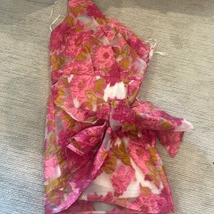 Floral One Shoulder Dress